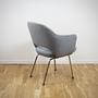 Saarinen Conference Armchair Textile Metal Grey 3