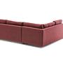 Manama Corner Sofa Bed Left - Claret Red 5