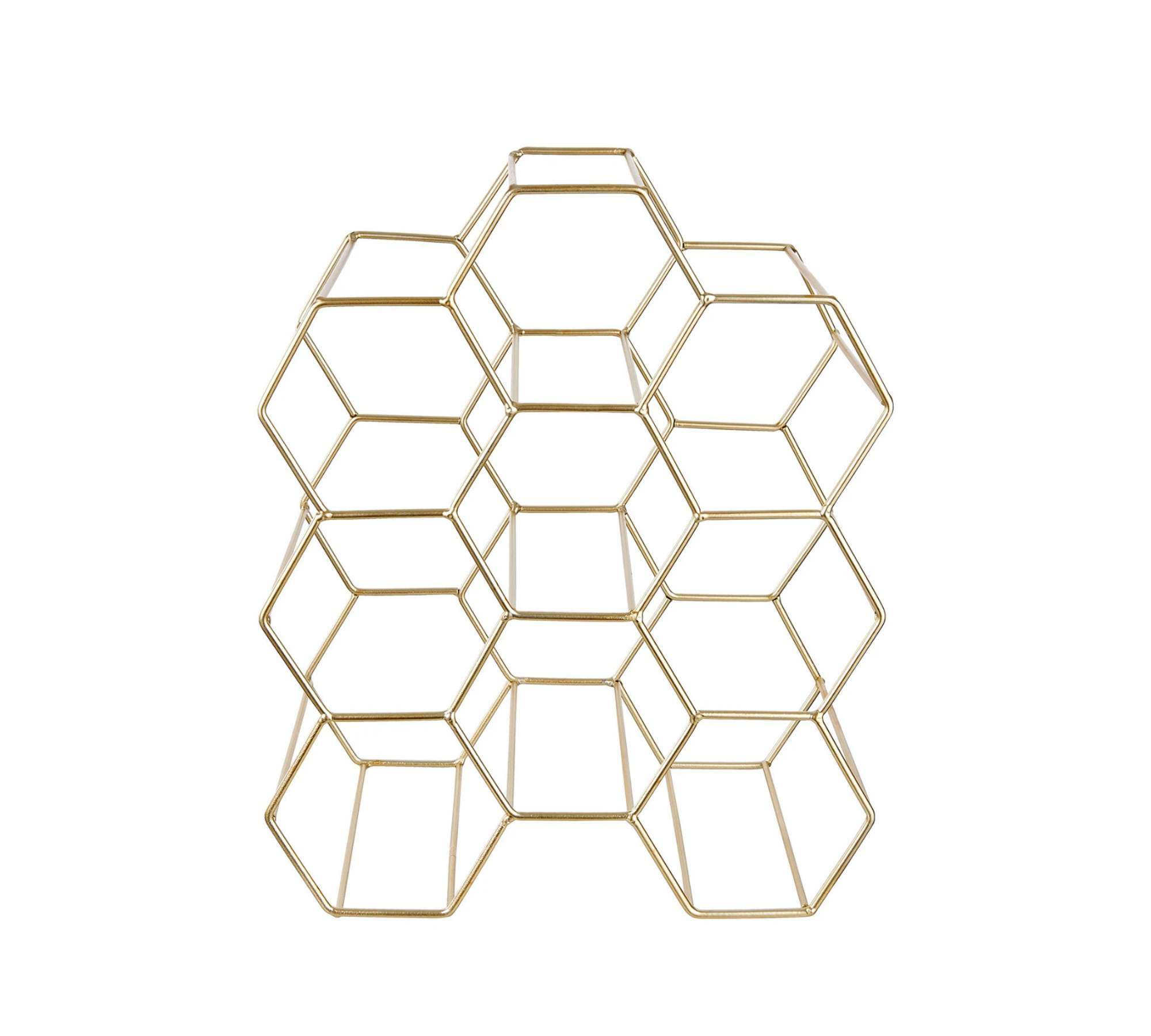 Weinregal Metall Gold 1