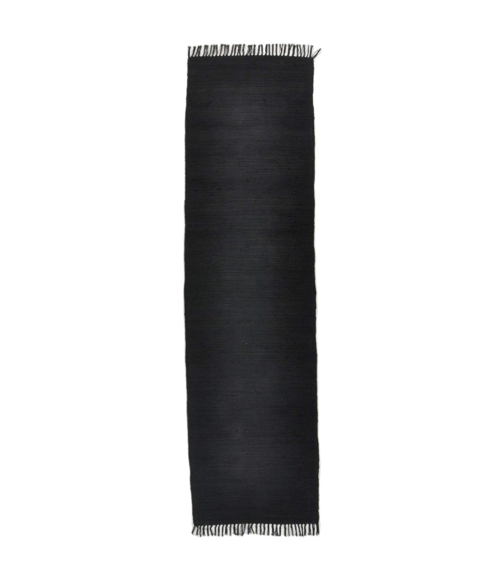 Läufer Baumwolle Schwarz 0