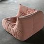Togo Ecksofa Cord Rosa 0