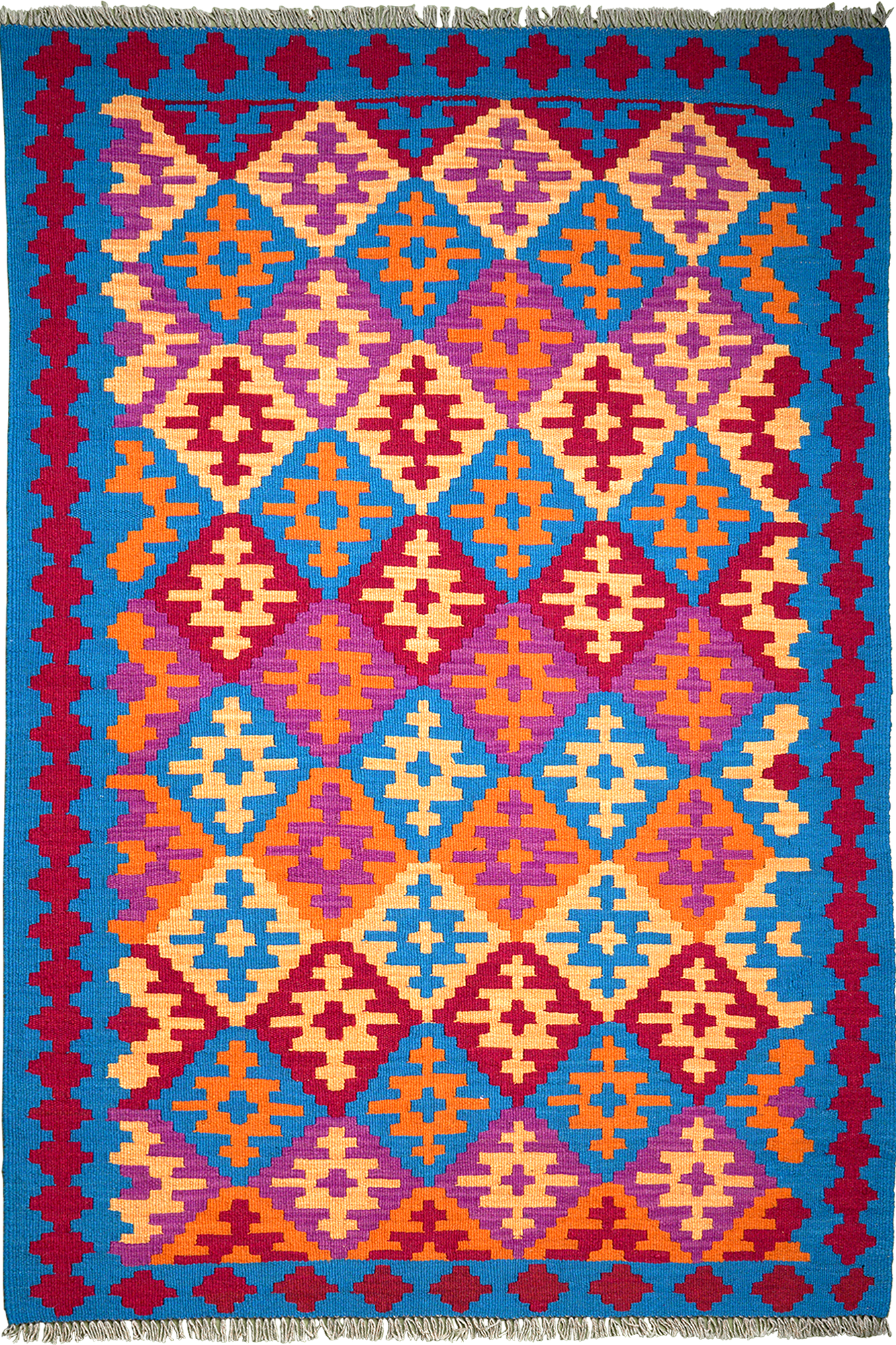 Kilim Gashgai Teppich Mehrfarbig 0