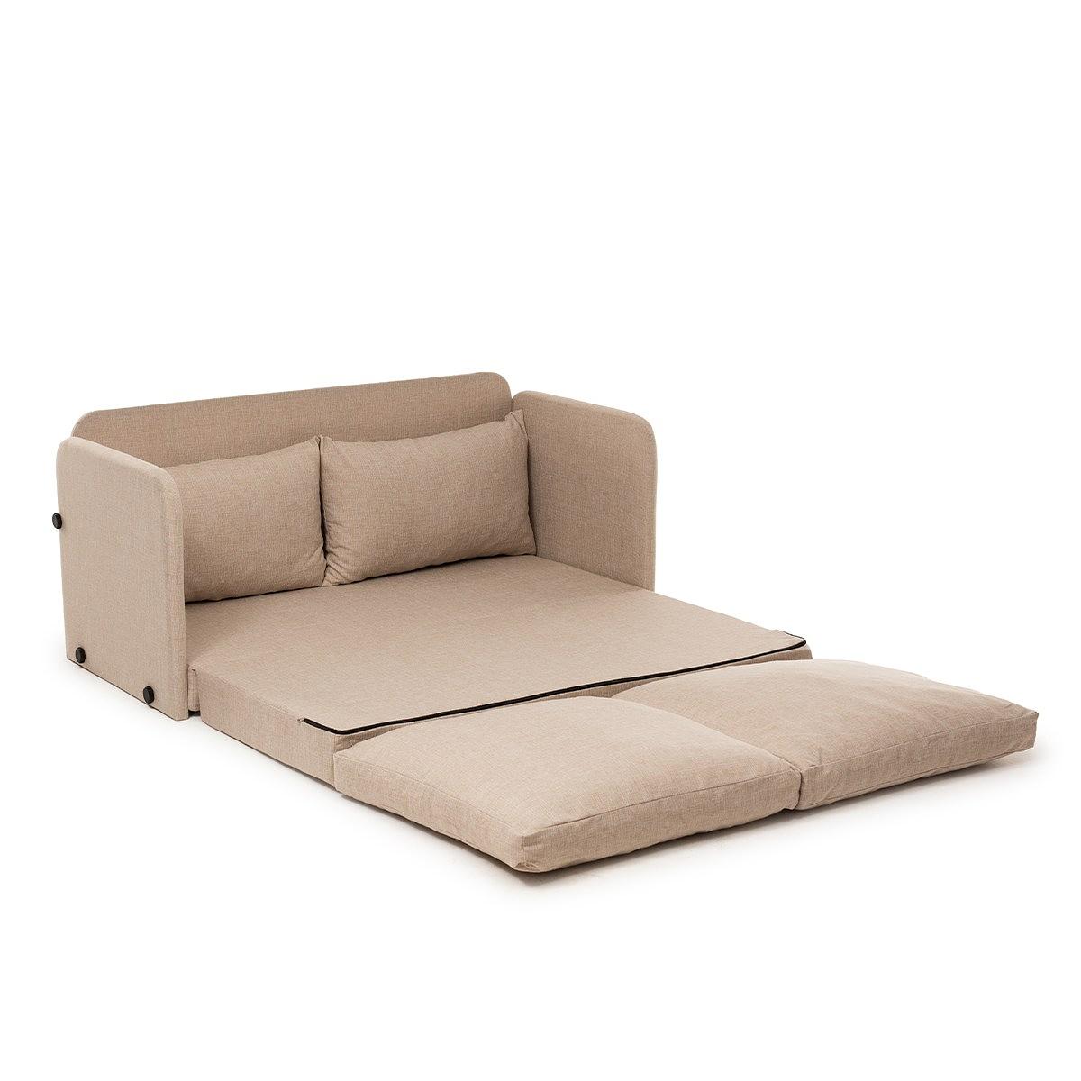 Saga divano letto 2 posti beige 8