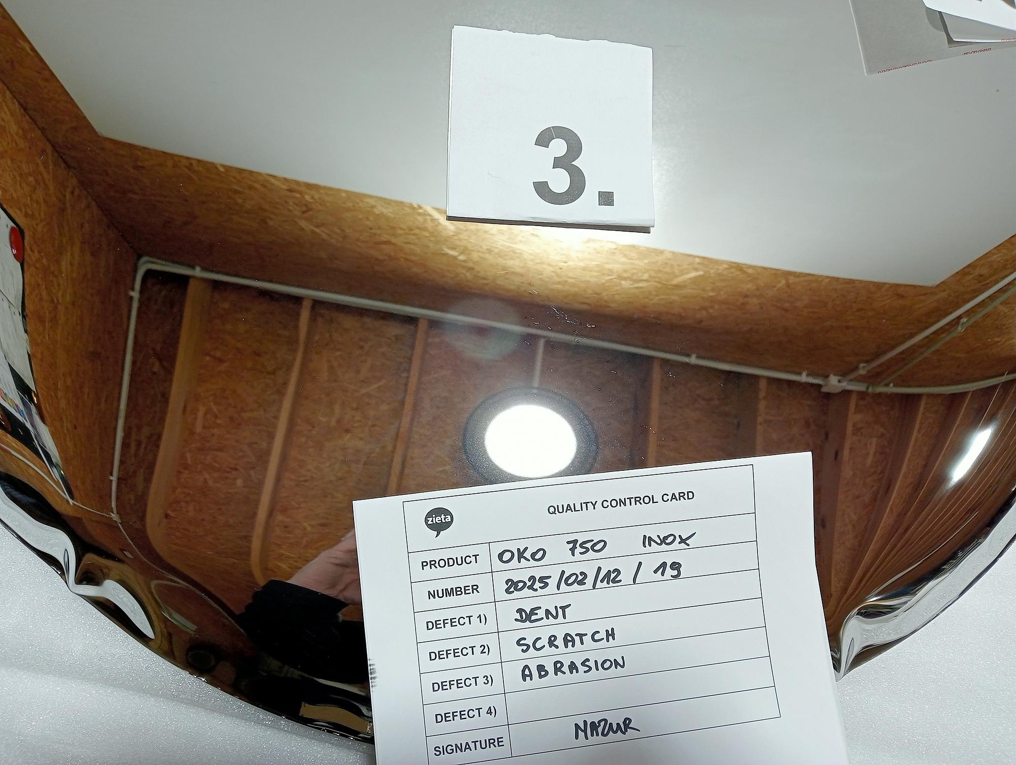 OKO Spiegel 750 Inox Poliert Edelstahl Silber 4