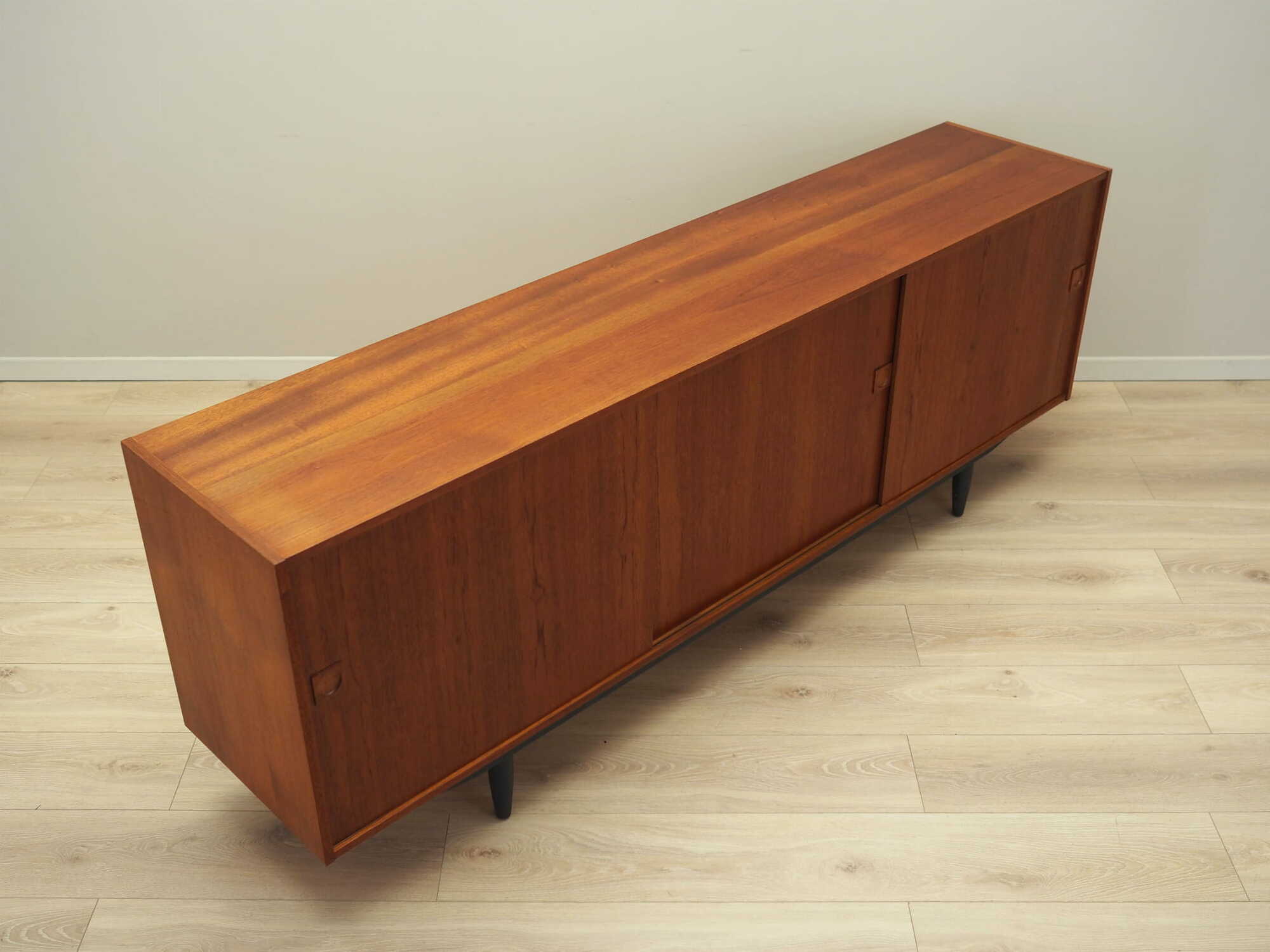 Vintage Sideboard Teakholz Braun 1970er Jahre 7