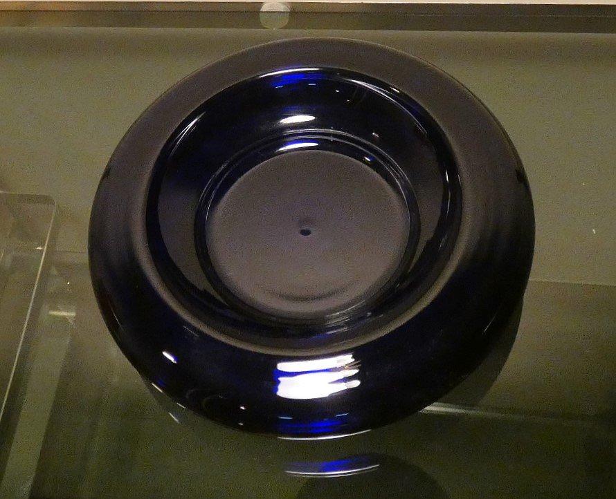 Vase-Aschenbecher 2er Set kobaltblau 1990er Jahre 7