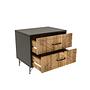 Felicita Bedside Table Wood Veneer Anthracite 4