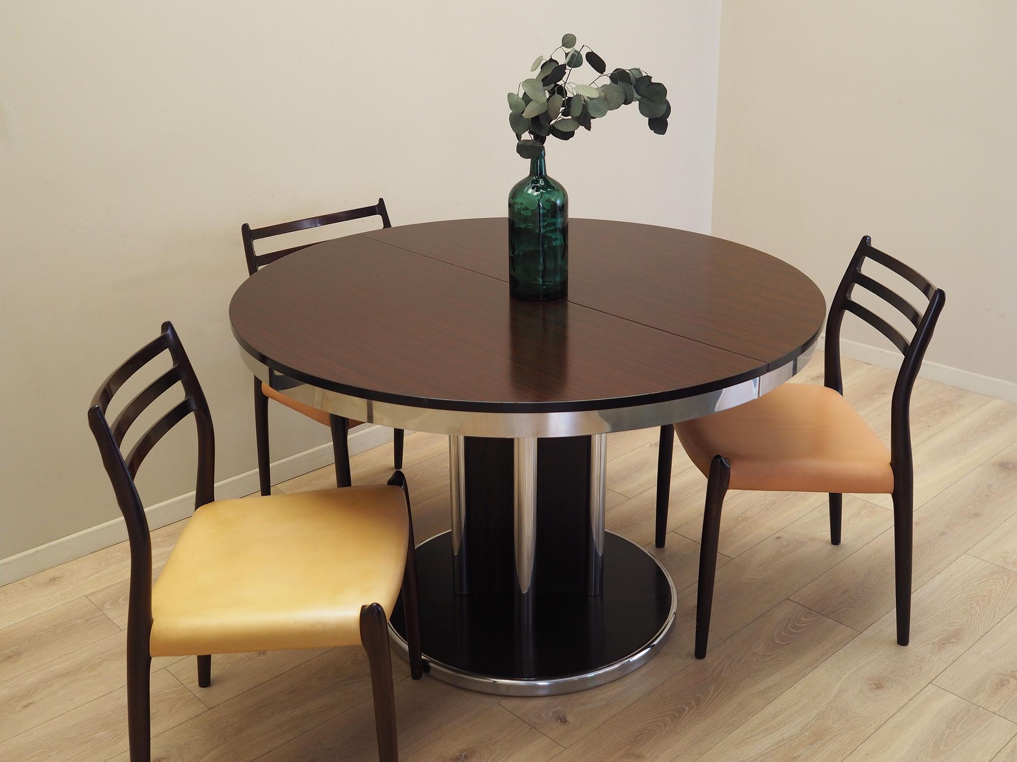 Runder Esstisch 1970er Jahre 121cm 2