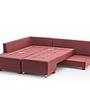 Manama Corner Sofa Bed Left - Claret Red 7