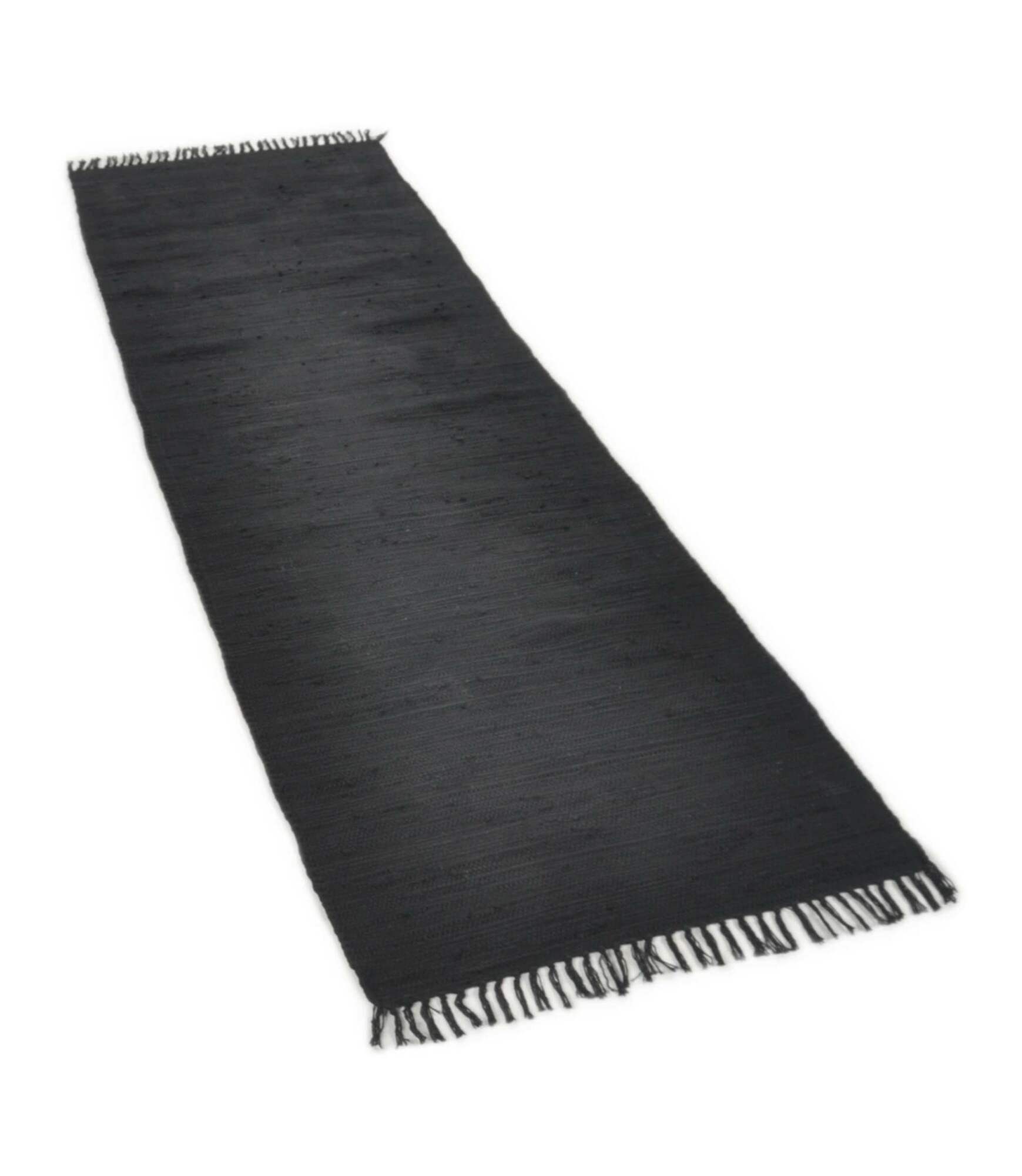 Läufer Baumwolle Schwarz 1