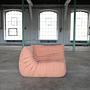 Togo Ecksofa Cord Rosa 1