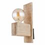 Wandleuchte 1-flammig Holz Natur Braun 2