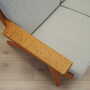 Divano in legno grigio anni '60 8