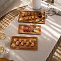 Il vassoio per sushi in radice di teak S 1