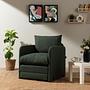Saga Sofa bed 1-seater Green 1