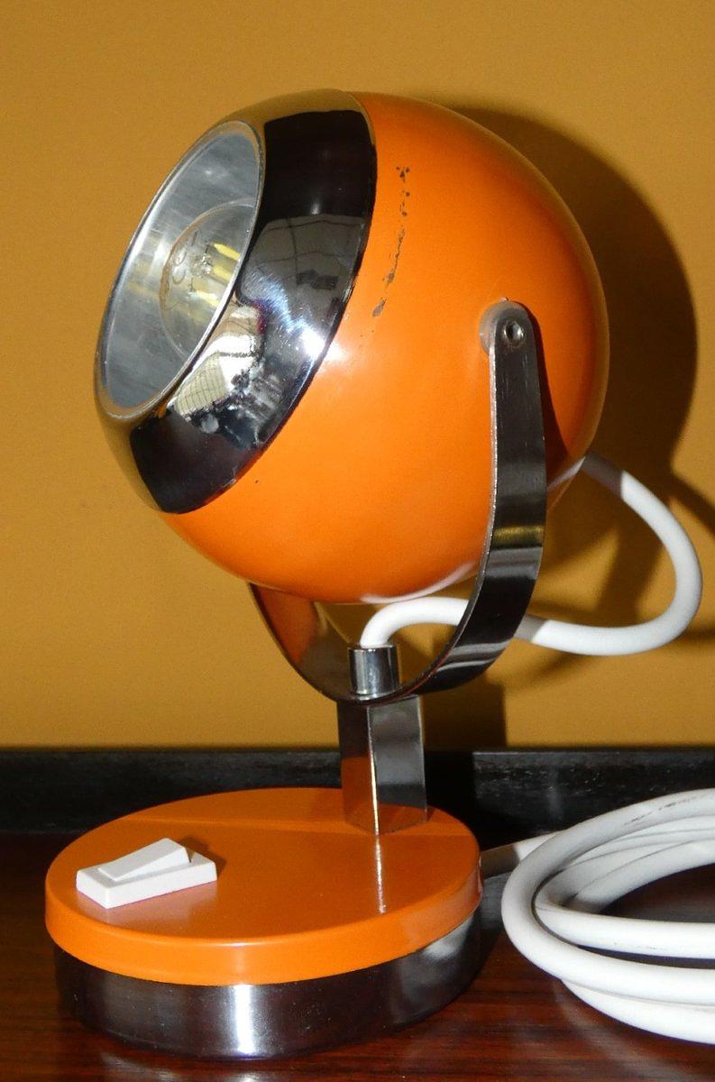 Eyeball Lampen 2er Set Orange 1970er Jahre 9