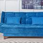 Kelebek Schlafsofa Set Holz Dunkelblau 3