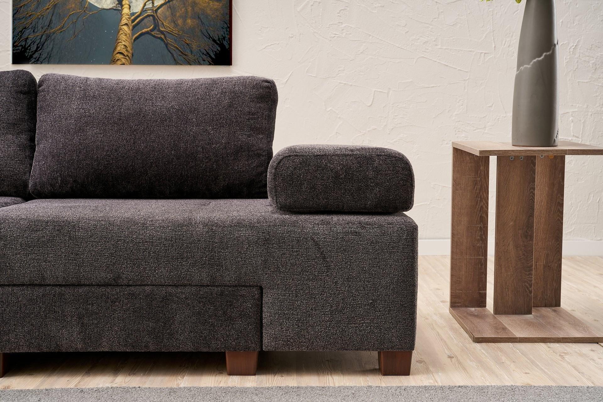 Perenna Sofa 3-Sitzer Chenille Anthrazit 2