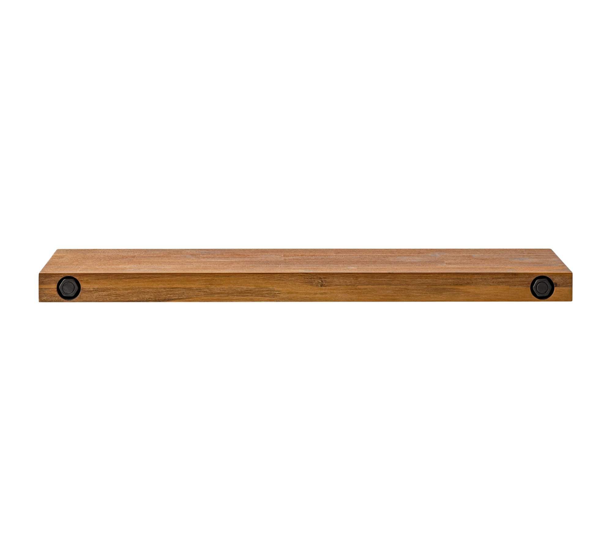 Solid wood acacia wall shelf 1