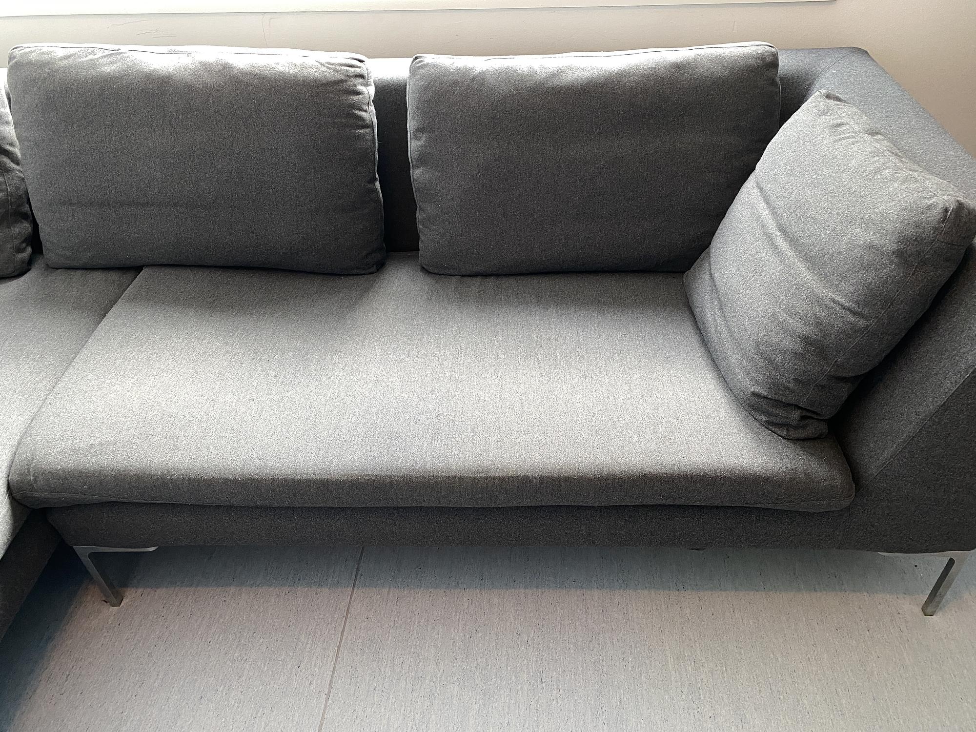Ecksofa Grau Baumwolle von B&B Italia 1
