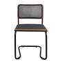 HOLM Cantilever Chair Set of 2 Beech Dark Brown Black 1