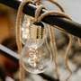 LED Lichterkette 10-flammig Klarglas Jute 4