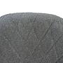 2x Demi Esszimmerstuhl Textil Metall Grau 2
