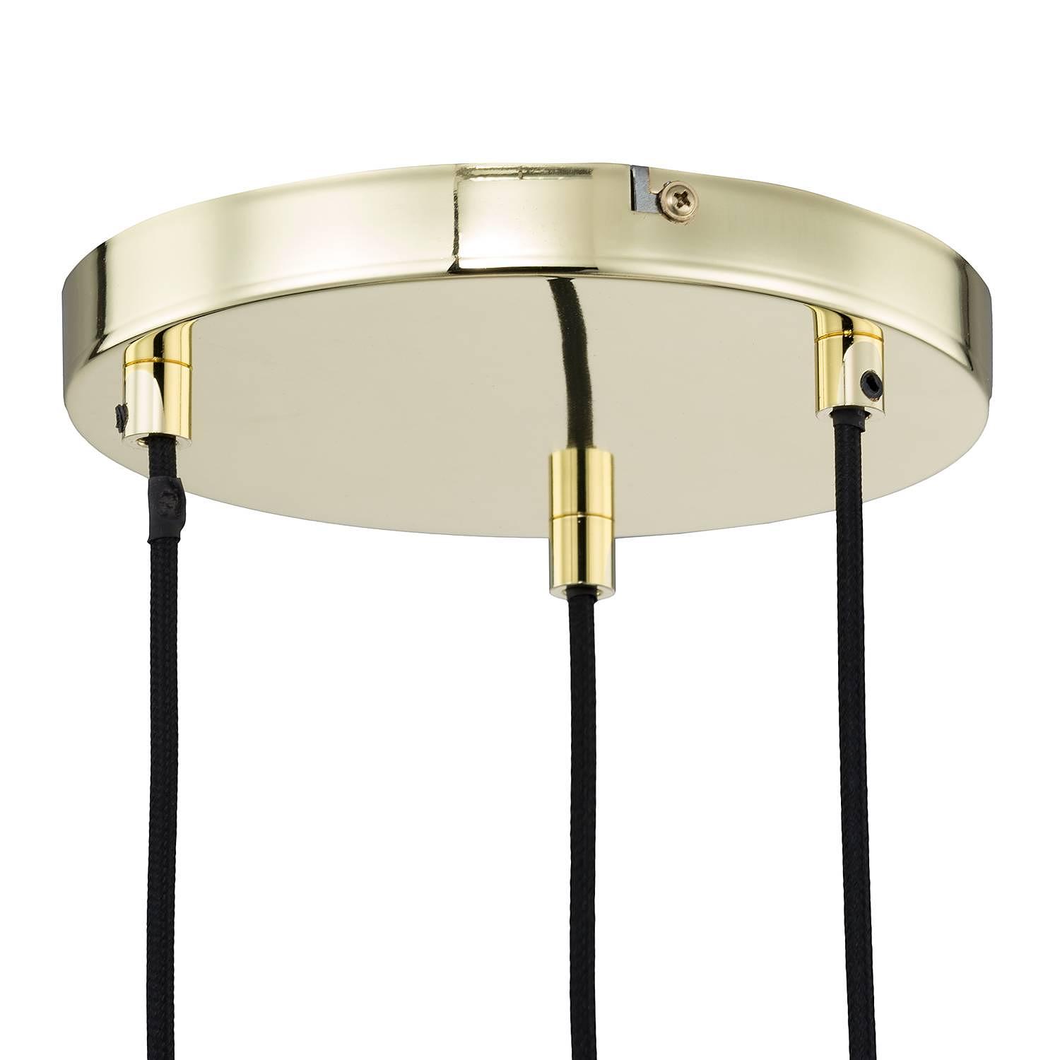 3-Flammig Pendelleuchte Kolind Metall Gold 4