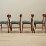 4x Dining chair teak 1970s 10