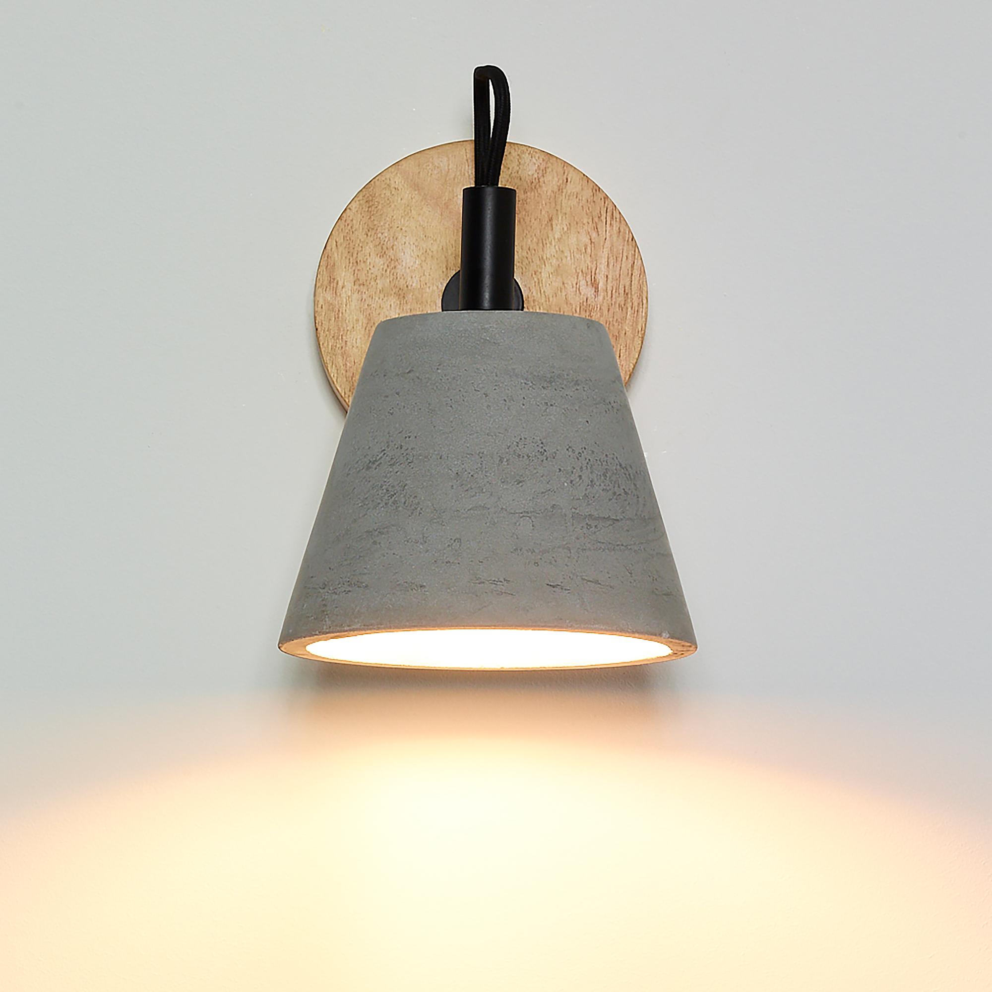 Possio Wall Lamp Artificial Stone Grey 1