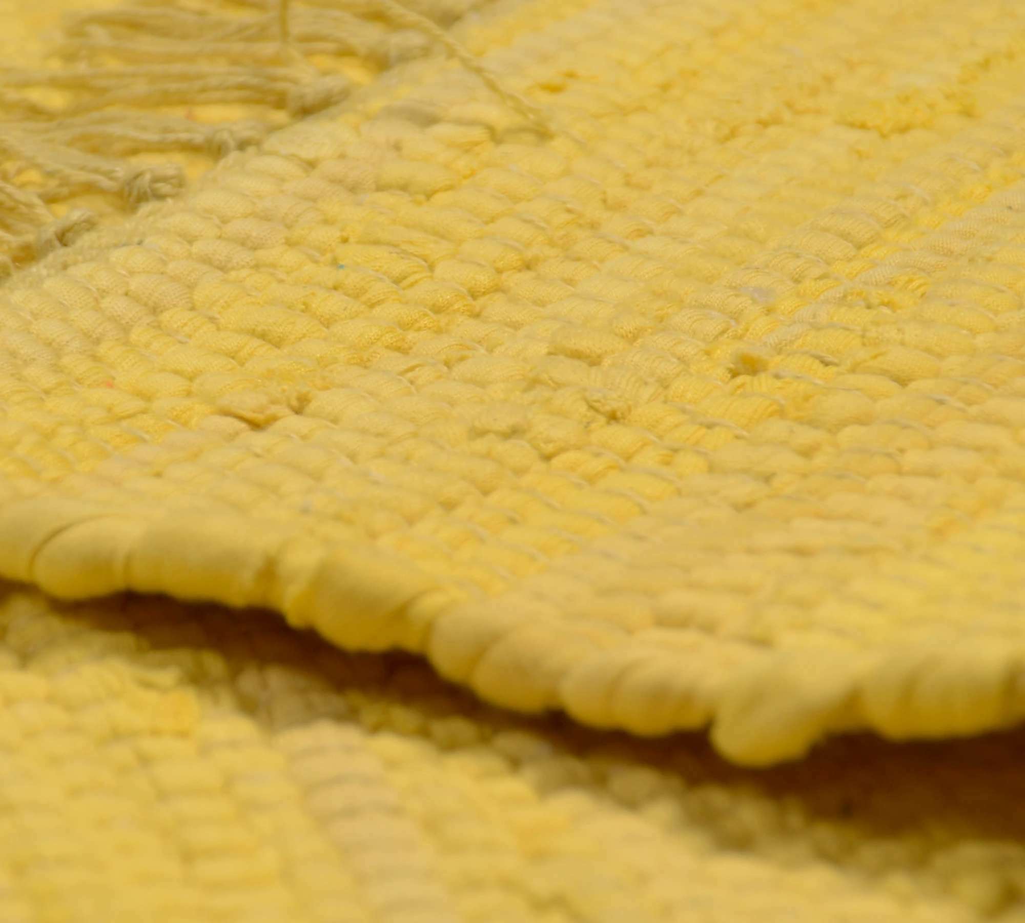 Teppich Baumwolle Gelb 3