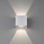 2-flame LED wall light Aluminium White 1