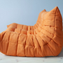 Togo Sofa 2-Sitzer Textil Orange 3
