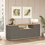 igia 180cm`.

    Wait, I'll check if "Sideboard" is used in Italian. Yes, it is.
    If I use "Sideboard grigio 180cm", I am replacing the German "Grau" and keeping the loanword "Sideboard" which is also used in Italian. This feels more like a "premium marketplace" 1