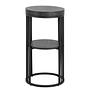 Mephisto Side Table Marble Black Ø35cm 3