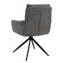LOBBS Swivel Armchair Set of 2 Grey 4