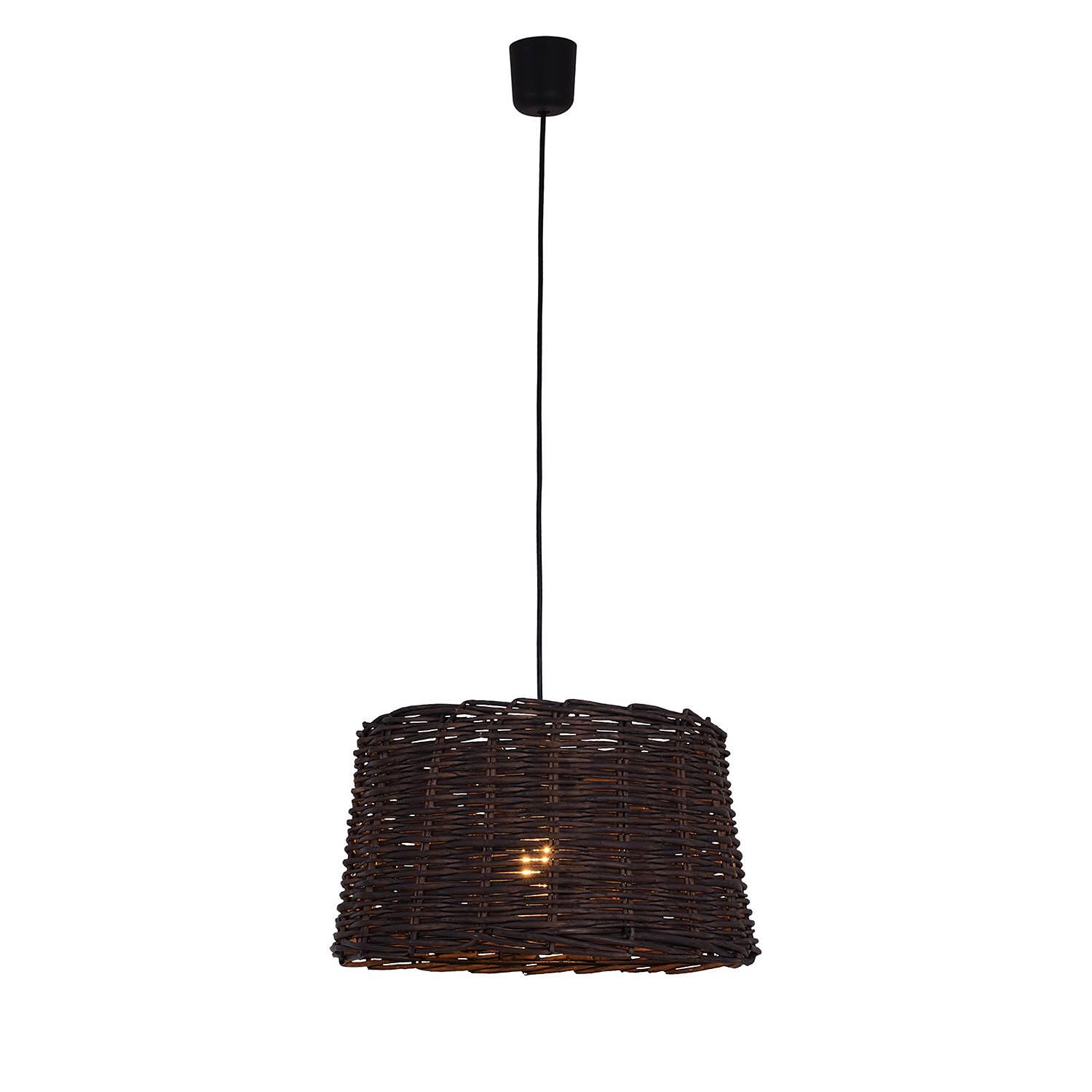 Basket Pendant Lamp Braided Acrylic Glass 1-bulb 1