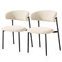 2x Polsterstuhl Podington Creme 1