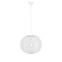 Pendelleuchte Florence Eisen Nylon Weiß 1