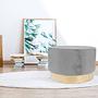 Hocker Nano Samt Grau 2