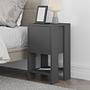 Ema Anthracite Bedside Table 0
