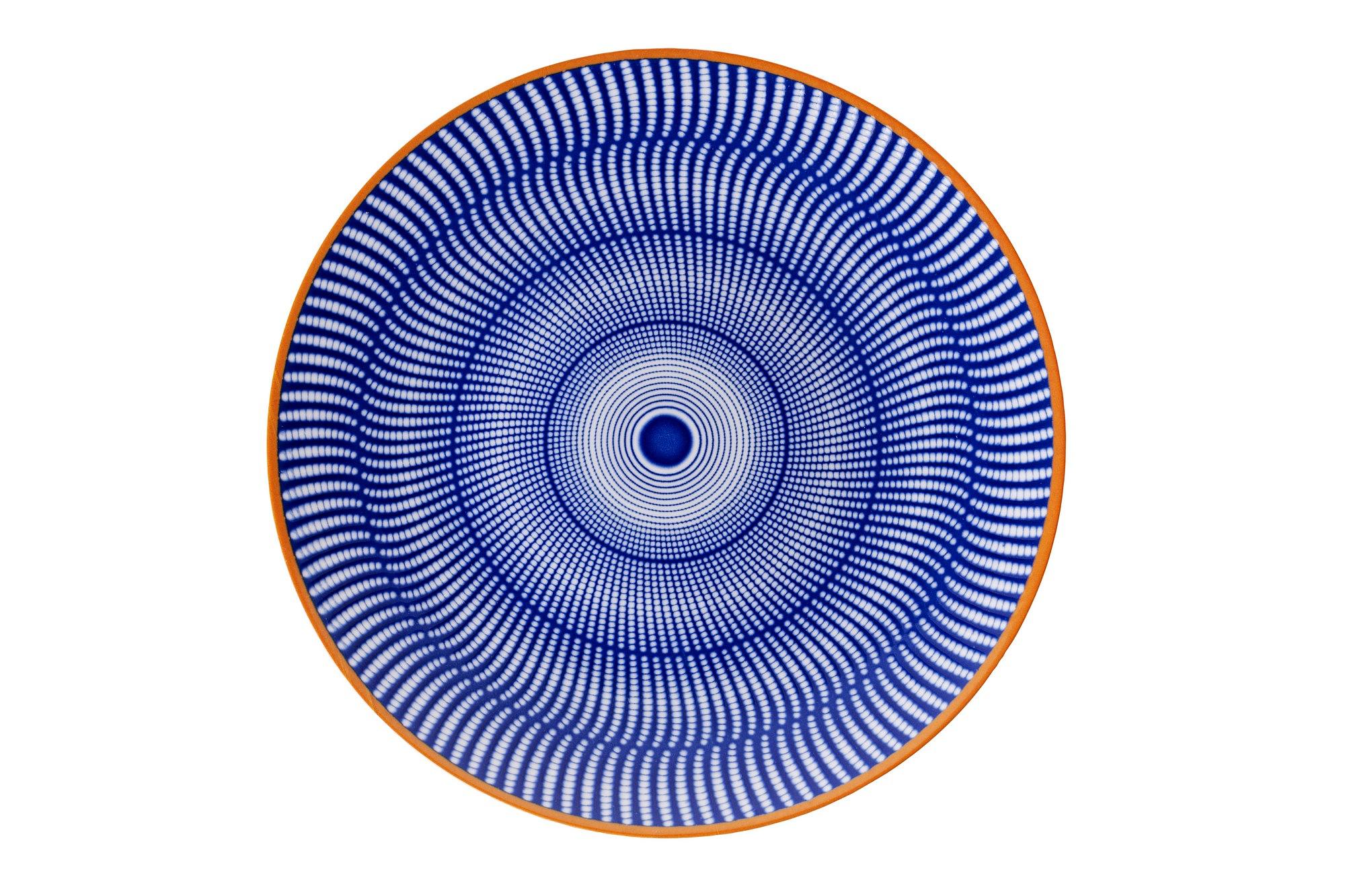 Dinner service 24-piece porcelain blue 8