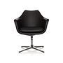 ARTEMIA Swivel Armchair Faux Leather Black 0