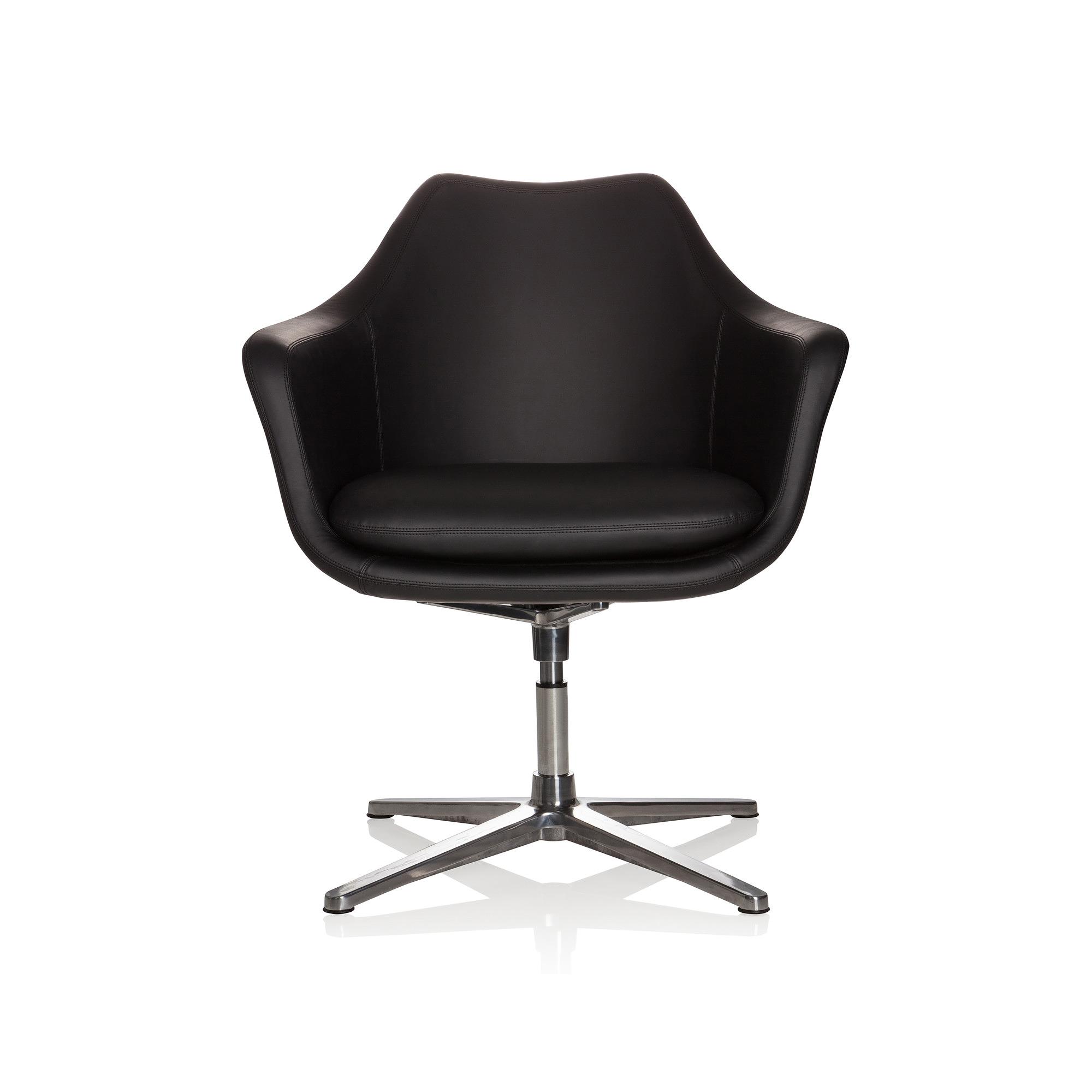 ARTEMIA Swivel Armchair Faux Leather Black 0
