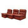 Modulares Sofa Leder Braun 1960er Jahre 0