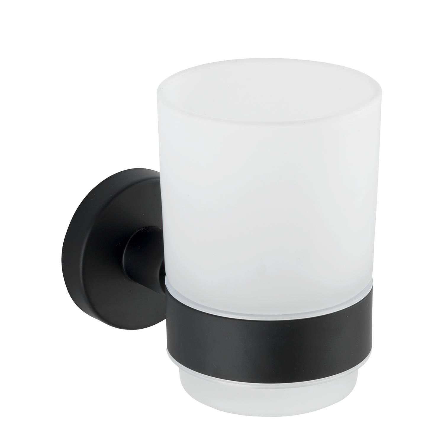 Zahnputzbecher inkl. Halter Uno Bosio Edelstahl Silber 0