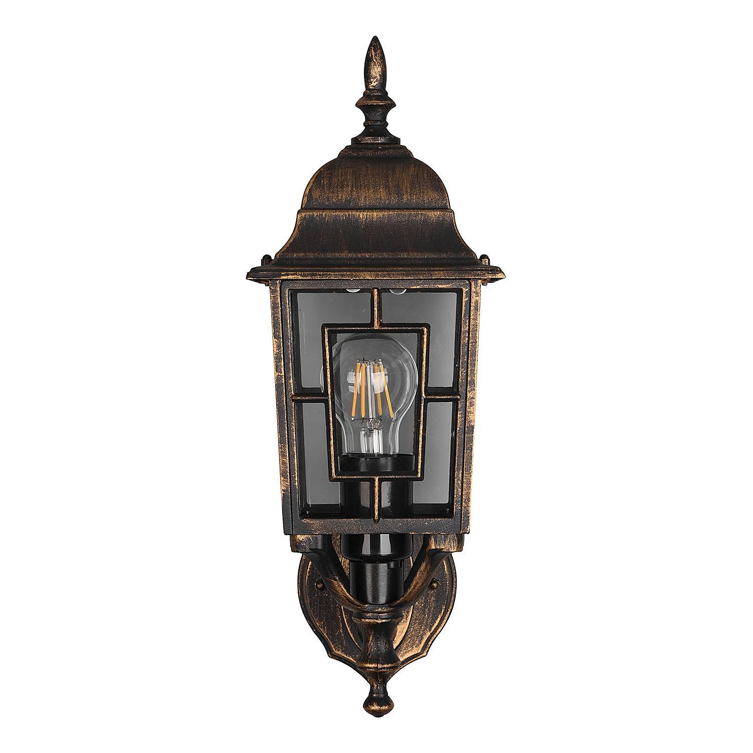 Wall lamp Volturno TypeA cast aluminum rust brown 2