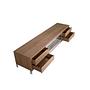 3044 Lowboard Wood veneer Chrome-plated steel 3