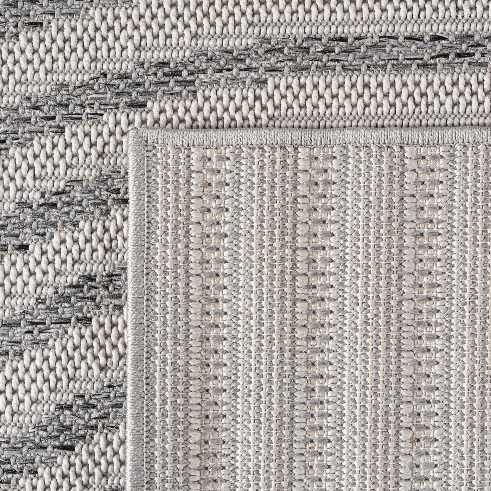 Outdoorteppich Desert 1301 Polypropylen Grau 80 x 150 cm 3
