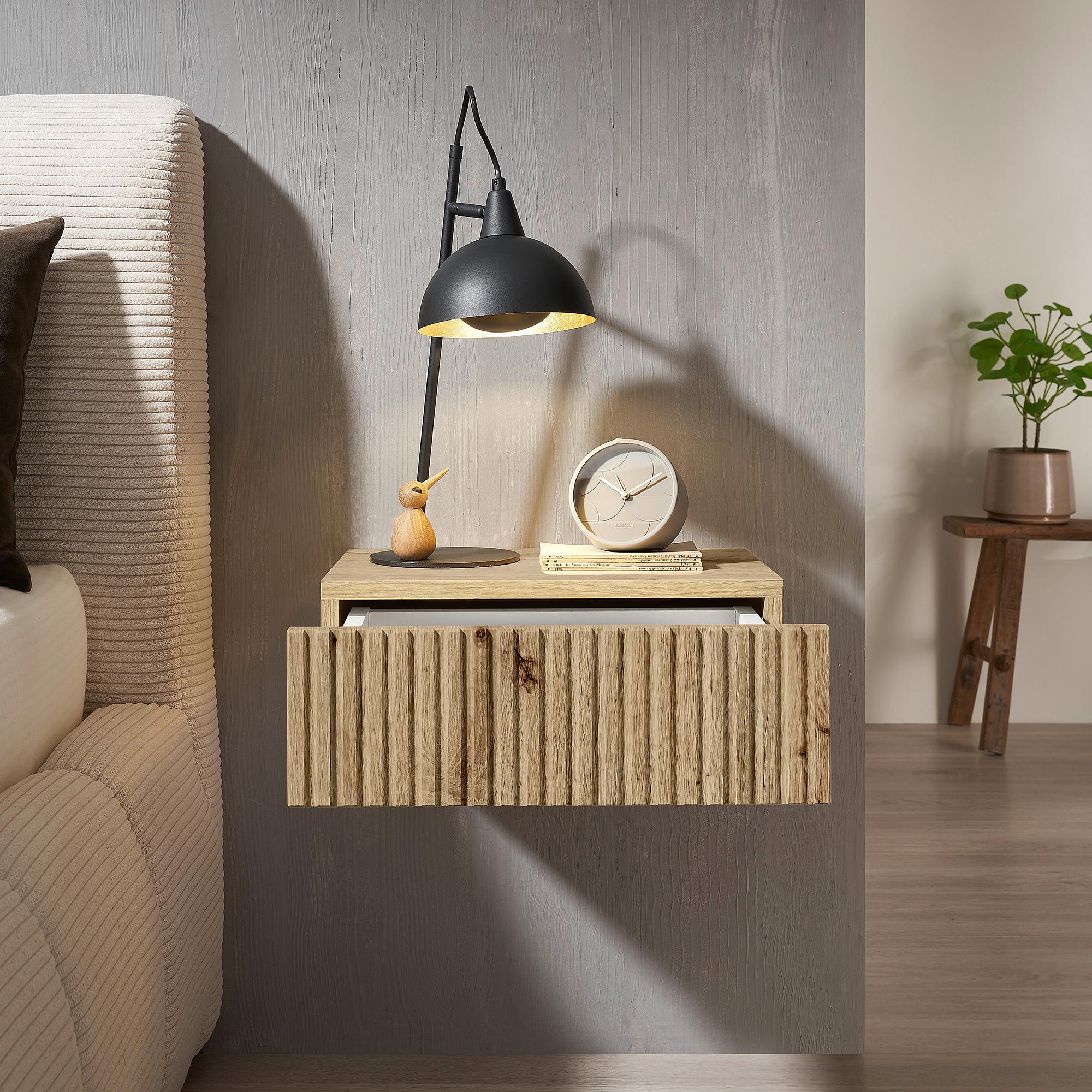 Floating Nightstand Narella Artisan Oak Decor 4